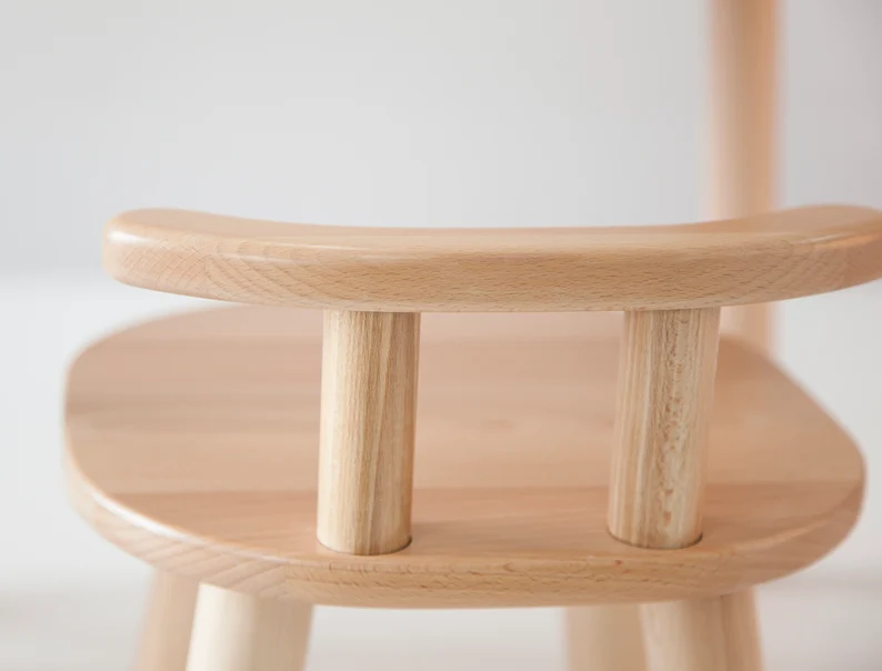 Montessori kids table and chairs set, waldorf toddler table, montessori furniture, toddler table and chairs, waldorf wooden chair for kids