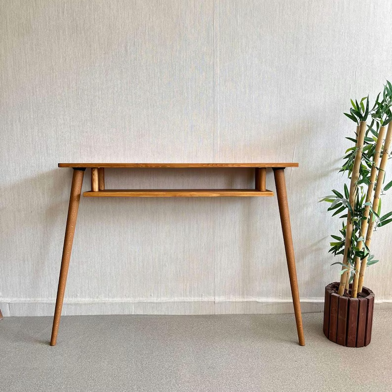 Solid Wood Console Table, Slim Entryway Table With Storage, Narrow Console Table, Console Table for entryway, Entry Console, Hallway Stand