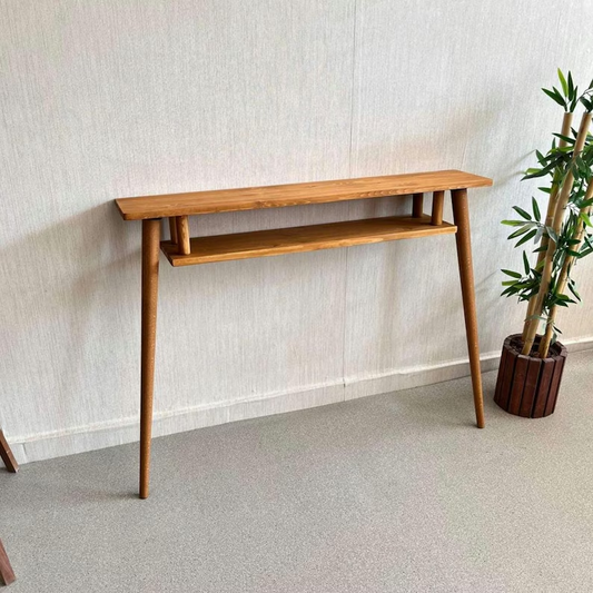 Solid Wood Console Table, Slim Entryway Table With Storage, Narrow Console Table, Console Table for entryway, Entry Console, Hallway Stand